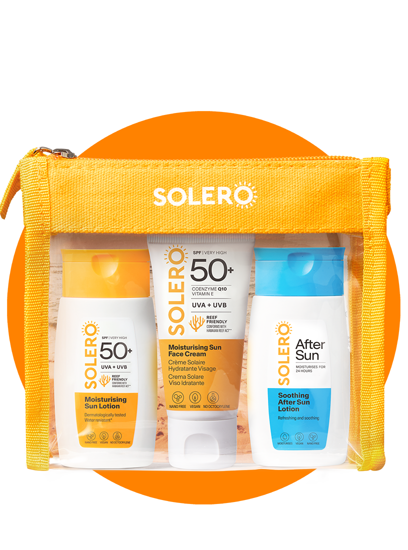 Produktfoto frontal vom Reiseset